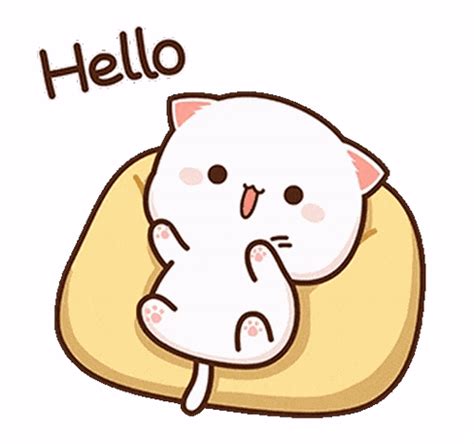 peach cat gif|cute peach gif.